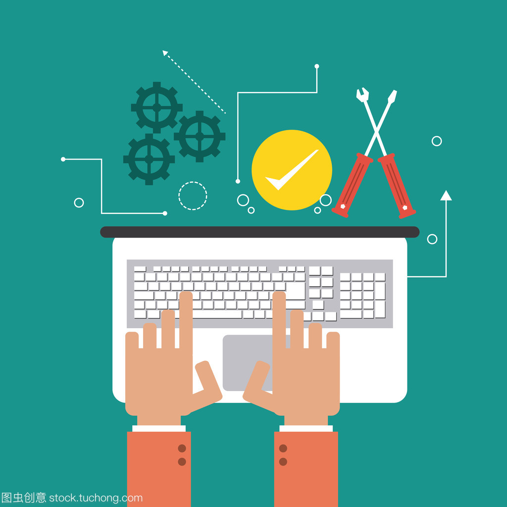 客户服务设计平面插图 专业设计服务的关键要素与应用价值